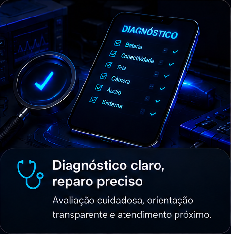Diagnóstico claro, reparo preciso: avaliação cuidadosa, orientação transparente e atendimento próximo.